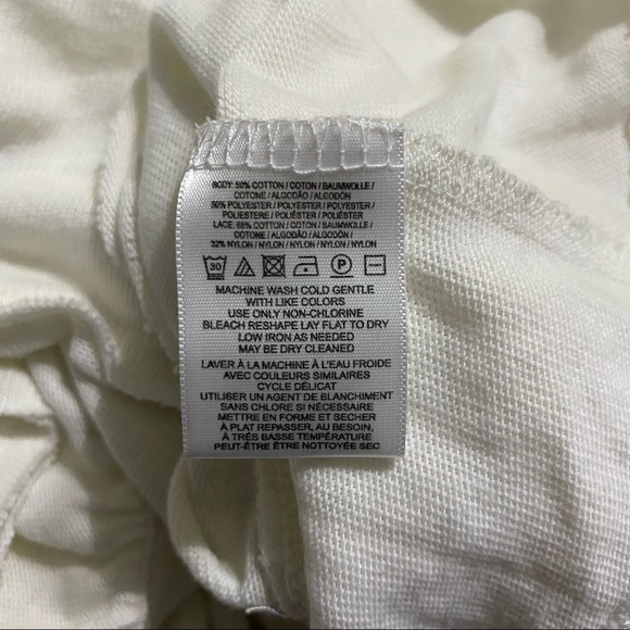 We The Free Free People Ivory Lace Boho Cropped Knit Top - Picture 6 of 6